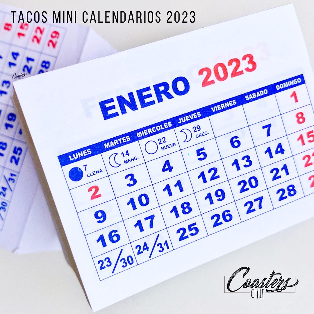 Calendario 2023 De Bolsillo Chile Con Queso Imagesee 8751
